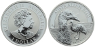 Australien 1 Dollar 2022 Emu - 1 Unze Feinsilber